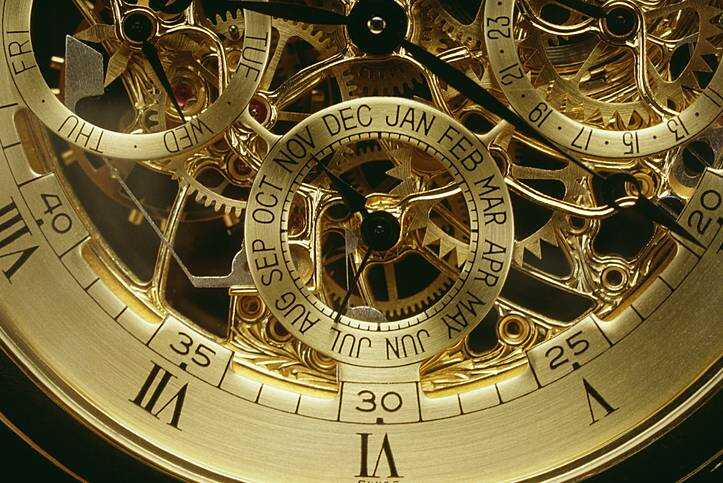 mechanizm złotego zegarka